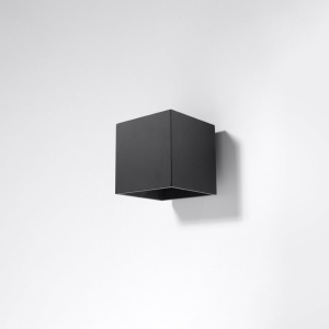 Φωτιστικό τοίχου Quad, Μαύρο, 10x12x10 cm - Img 2