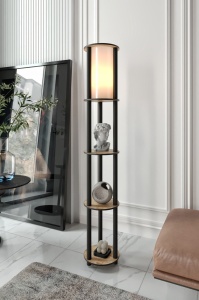 Φωτιστικό Δαπέδου KS-11107 Καρυδί 17x35x150 cm