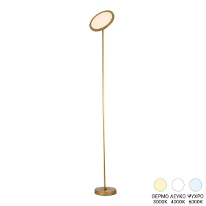 Φωτιστικό Δαπέδου LED Rita Χρυσό 25x25x160 cm