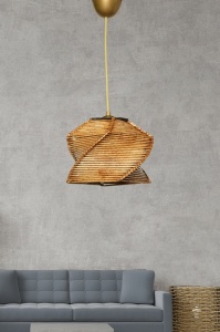 Φωτιστικό οροφής SP207 Καφέ 75x20x20 cm