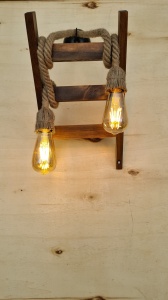Φωτιστικό Τοίχου Merdiven, Καρυδί, 45x25x23 cm