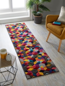 Χαλί Διαδρόμου Dynamic Πολύχρωμο 66X230 cm, Flair Rugs