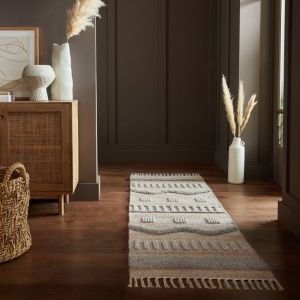 Χαλί Διαδρόμου Medina Jute Natural/Γκρι 60X230 cm, Flair Rugs