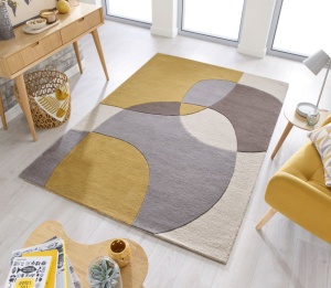 Χαλί Glow Κίτρινο Ochre 200X290 cm, Flair Rugs