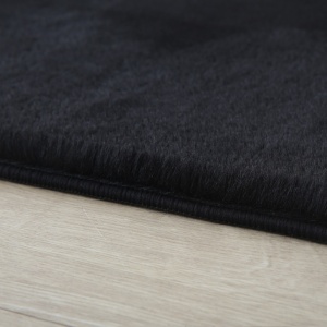 Χαλί Pouffy V1 Μαύρο 200 x 200cm