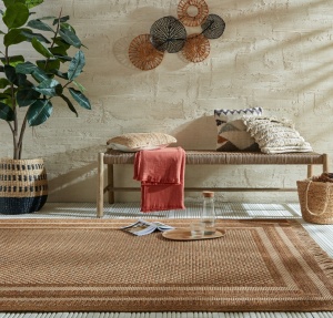 Χαλί Sylvie Layla Border Natural 120X170 cm, Flair Rugs