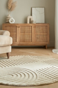 Χαλί Zen Garden Natural 160X160 cm, rotund, Flair Rugs