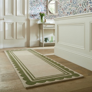 Χαλί Διαδρόμου Lois Scallop Πράσινο 80X230 cm, Flair Rugs - Img 5