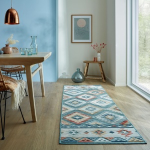 Χαλί Διαδρόμου Plaza Avery Μπλε 80X230 cm, Flair Rugs - Img 2