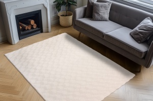 Χαλί Diamond Cut Κρεμ 120x170 cm - Img 3