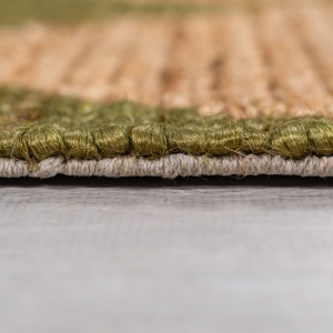 Χαλί Effie Diamond Jute Πράσινο masliniu 120x170 cm, Flair Rugs - Img 3