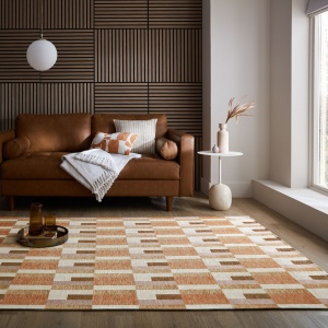 Χαλί Manhattan Riley Block Geo Natural 120X170 cm, Flair Rugs