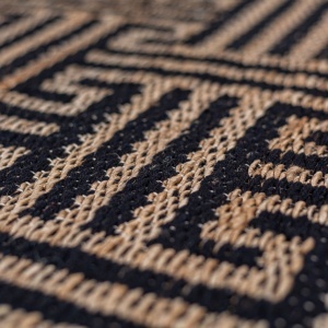 Χαλί Meander Jute Μαύρο 200x290 cm, Flair Rugs - Img 5