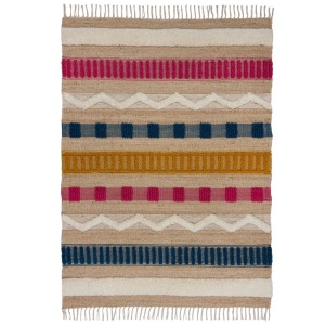 Χαλί Medina Jute Natural/Πολύχρωμο 160X230 cm, Flair Rugs - Img 2