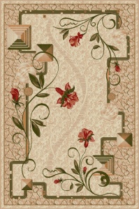 Χαλί Modern, Lotos 587, Κρεμ / Μπεζ, 160x230 cm, 1800 gr/mp - Img 2