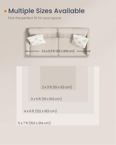 Χαλί Songmics Cappuccino 92x61 cm - Img 5
