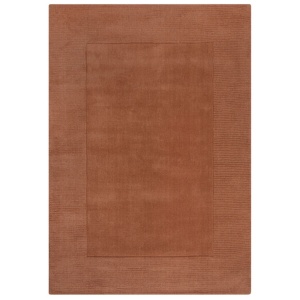 Χαλί Textured Wool Border Πορτοκαλί 120X170 cm, Flair Rugs - Img 2