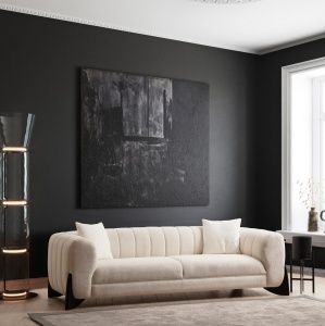 3θέσιος καναπές Dina Κρεμ 255x75 cm
