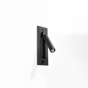 Aplica perete Enif Negru 6.5x15x20 cm - Img 2