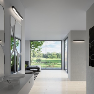 Aplica perete LED Jorun Negru 3000K 60x5.5x7 cm - Img 7