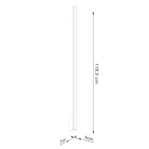 Aplica perete LED Lagom 120 Auriu 3000K 4x7x118.5 cm - Img 5
