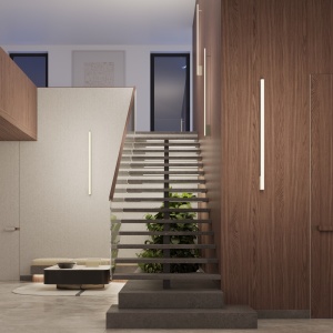 Aplica perete LED Lagom 90 Olive 3000K 4x7x88.5 cm - Img 6