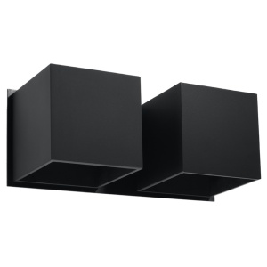 Aplica perete Quad Negru 26x12x11 cm