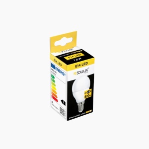 Bec Zarowka E14 3000K 620 lumeni 4.5x4.5x8.9 cm - Img 2