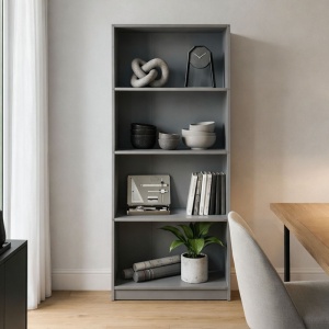 Biblioteca, Kendy, Antracit, 30x60x167 cm