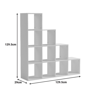 Biblioteca, Scala, Alb, 29x129.5x129.5 cm - Img 6