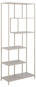 Biblioteca Seaford V1, Gri, 185x77x35 cm - Img 4