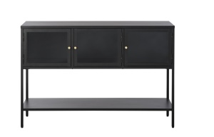 Bufet CARMEL, Negru, 40x88x132 cm