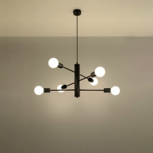 Candelabru 6 Duomo Negru 60x60x85 cm - Img 3