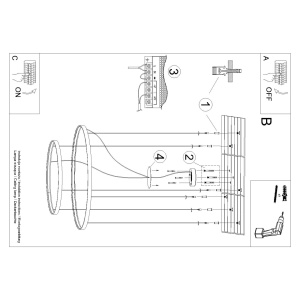 Candelabru LED Rio 2 Olive 3000K 78x78x150 cm - Img 10