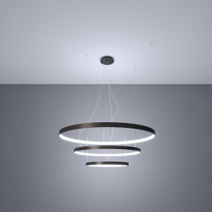 Candelabru LED Rio Negru 4000K 110x110x150 cm - Img 3