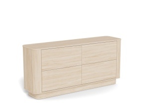 Comoda Atmore, Alb, 75x160x40 cm - Img 2