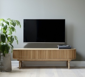 Comoda TV CARNO, Stejar deschis, 45x48x160 cm - Img 3