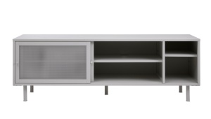 Comoda TV VEEP, Gri deschis, 45x55x160 cm