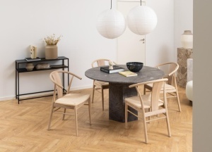 Consola Newcastle, Negru, 79x100x35 cm - Img 3