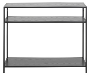 Consola Seaford, Negru, 79x100x35 cm - Img 3