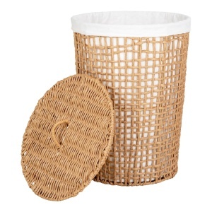 Cos pentru rufe Pomal, Natural, 42x42x56 cm - Img 3