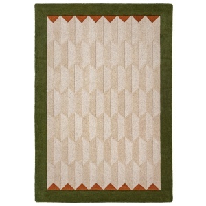 Covor Apex Border Wool Verde 200x290 cm - Img 5