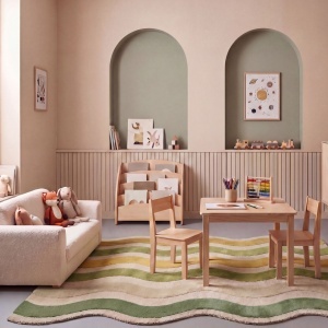 Covor Cascade Wool Verde 200x290 cm - Img 2