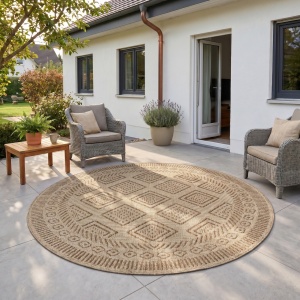 Covor Rotund MIRA V3 Bej 160x160 cm