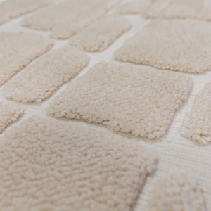Covor traversa Esra Cobbled Crem 80x300 cm - Img 3