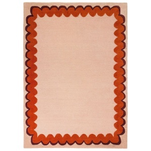 Covor Wiggle Wool Portocaliu 200x290 cm - Img 5