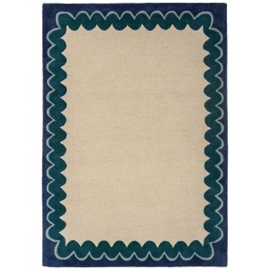 Covor Wiggle Wool Turcoaz 140x200 cm - Img 5