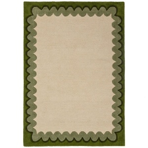 Covor Wiggle Wool Verde oliv 140x200 cm - Img 5