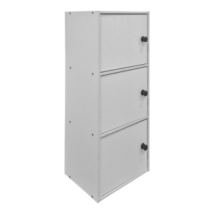 Dulap cu 3 usi, Wirdia, Alb, 24x30.5x71.5 cm