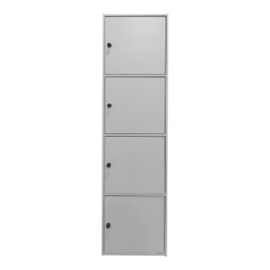 Dulap soldat Gabino Alb 40x39x158 cm - Img 3